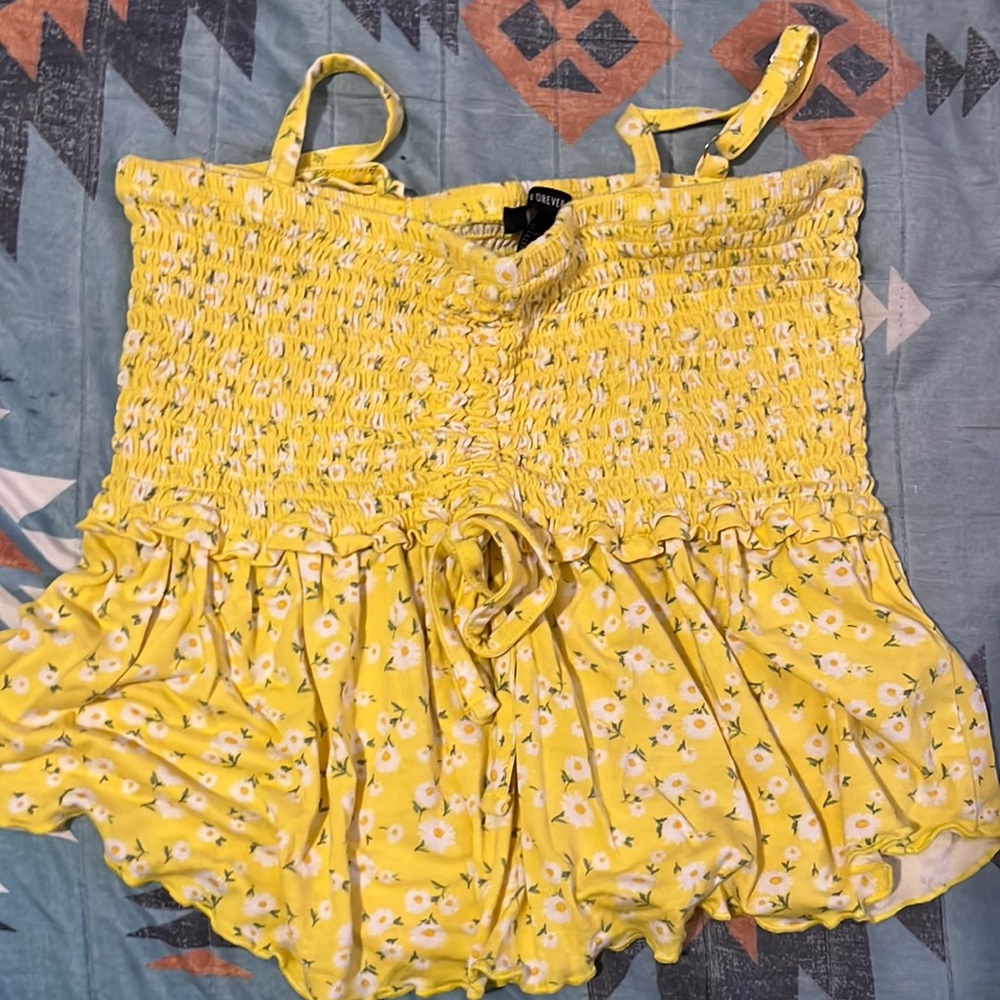 Yellow tang top forever 21